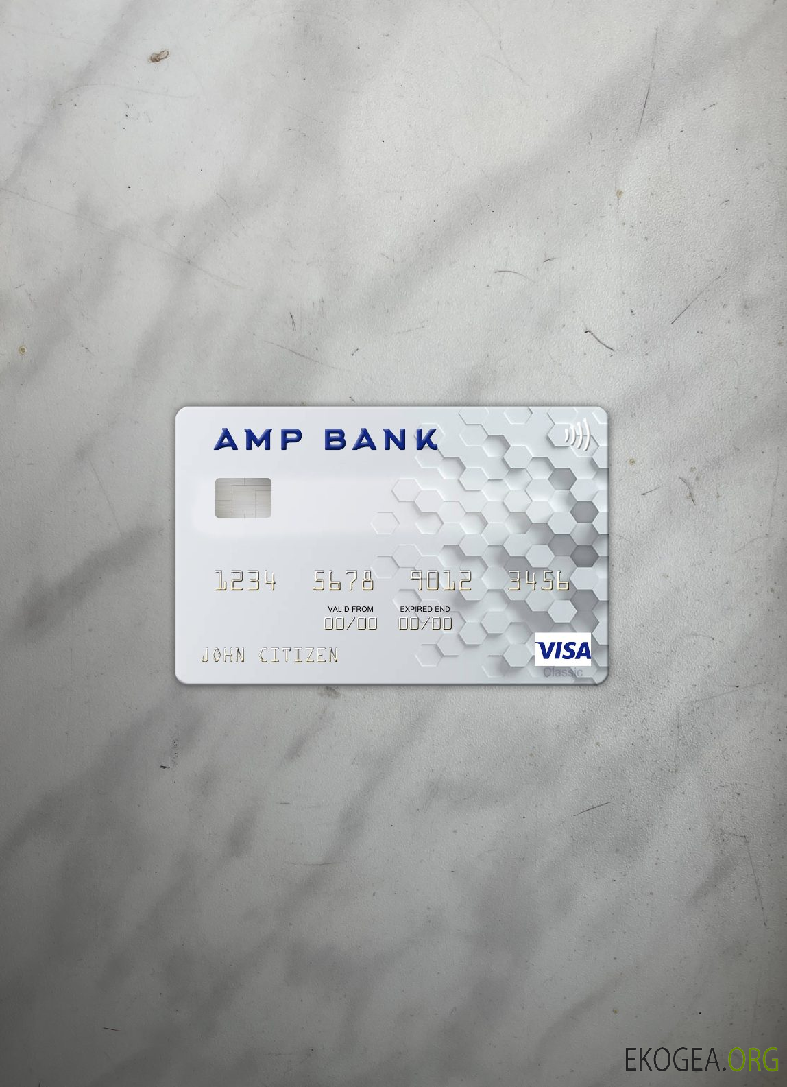 Australie AMP Bank carte visa photolook recto
